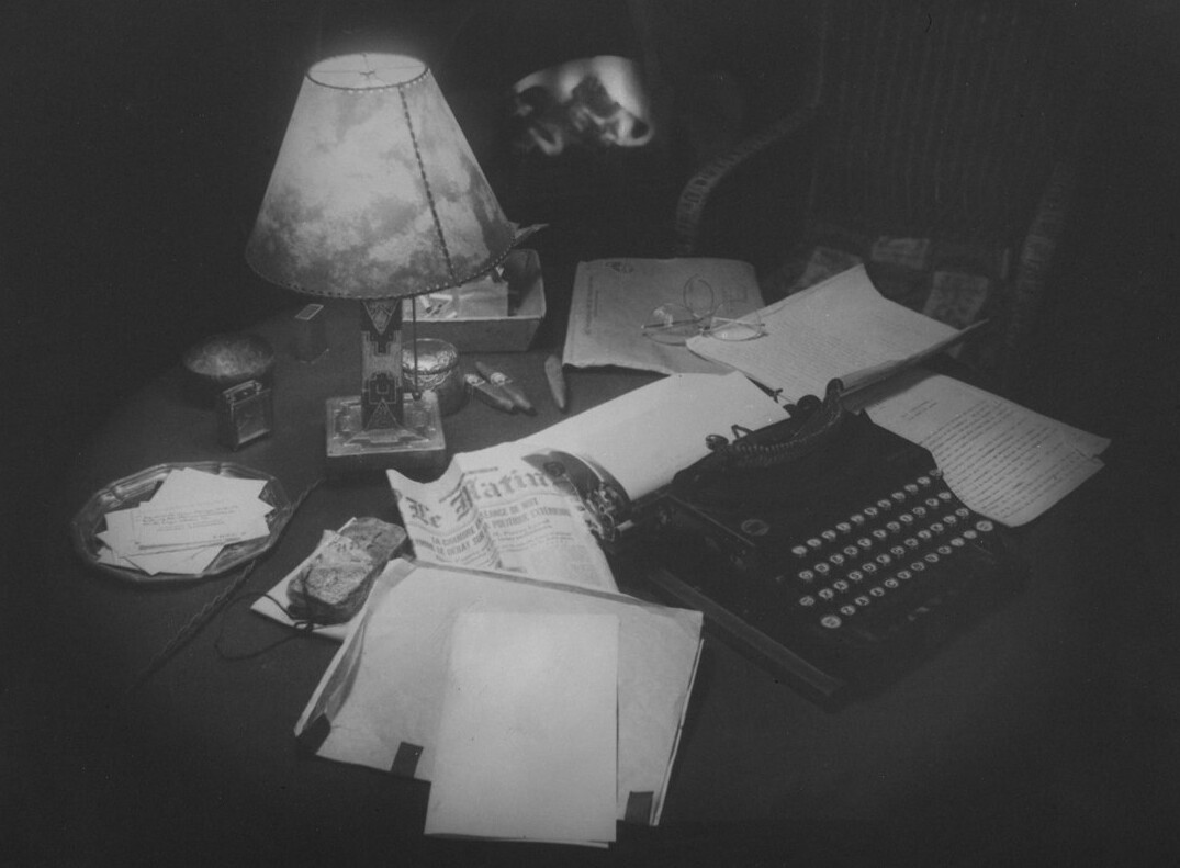 writer at desk